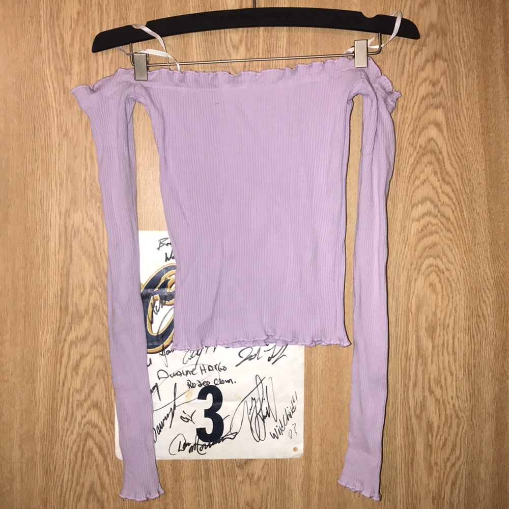 Off the shoulder crop top